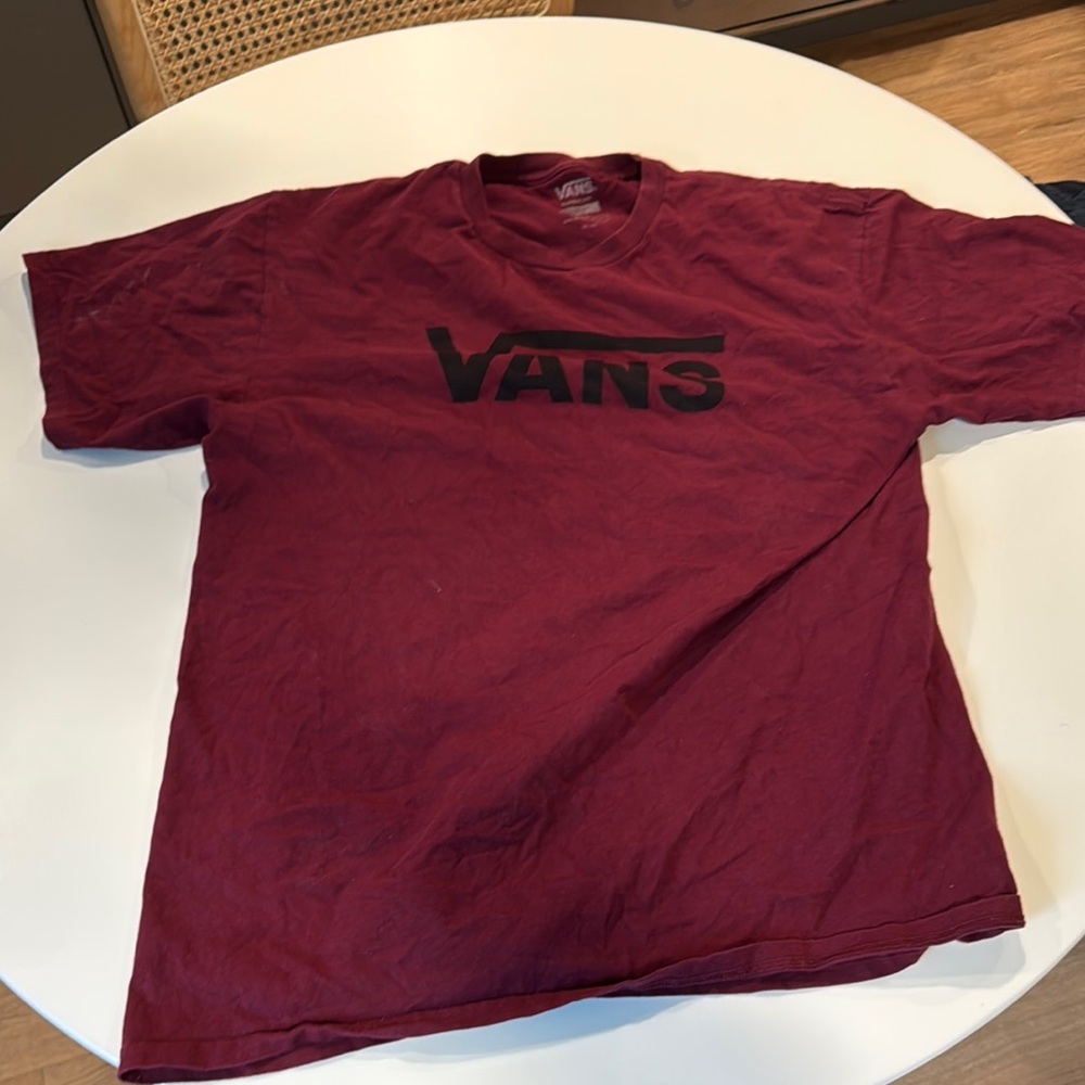Vans Men's Burgundy T-Shirt